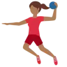 Woman Playing Handball: Medium-Dark Skin Tone Emoji 🤾🏾‍♀️ image - Twitter / X (Twemoji) style