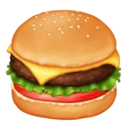 Emoji Hamburger 🍔 image - Facebook Meta style