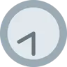 Emoji Orologio Face Eight-Thirty 🕣 image - Twitter / X (Twemoji) style