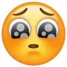 Visage avec des yeux suppliants Emoji 🥺 image - WhatsApp style