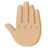Raised Back Of Hand: Medium-Light Skin Tone