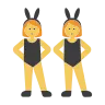 Women With Bunny Ears Emoji 👯‍♀️ image - Tossface style