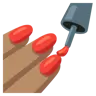 Nail Polish: Medium Skin Tone Emoji 💅🏽 image - Google Noto Color style