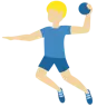 Man Playing Handball: Medium-Light Skin Tone Emoji 🤾🏼‍♂️ image - Twitter / X (Twemoji) style