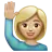 Person Raising Hand: Medium-Light Skin Tone