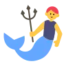 Merperson Emoji 🧜 image - Tossface style