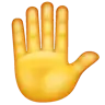 Raised Hand Emoji ✋ image - WhatsApp style