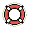 救命浮環 Emoji 🛟 image - OpenMoji style