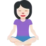 Woman In Lotus Position: Light Skin Tone Emoji 🧘🏻‍♀️ image - Twitter / X (Twemoji) style