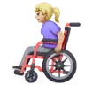 Woman In Manual Wheelchair: Medium-Light Skin Tone Emoji 👩🏼‍🦽 image - Samsung style