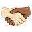 Handshake: Light Skin Tone, Medium-Dark Skin Tone