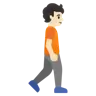 Person Walking Facing Right: Light Skin Tone Emoji 🚶🏻‍➡️ image - Google Noto Color style