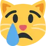 哭泣的貓 Emoji 😿 image - Twitter / X (Twemoji) style