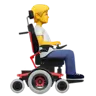 Person In Motorized Wheelchair Facing Right Emoji 🧑‍🦼‍➡️ image - Apple style