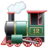 Locomotiva a vapor Emoji 🚂 image - WhatsApp style