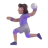 Woman Playing Handball: Medium Skin Tone