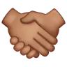 Handshake: Medium Skin Tone Emoji 🤝🏽 image - WhatsApp style