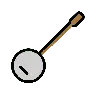 Banjo Emoji 🪕 image - OpenMoji style