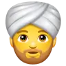 Man Wearing Turban Emoji 👳‍♂️ image - WhatsApp style