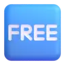 Cuadrado libre Emoji 🆓 image - Microsoft 3D Fluent style