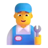 Man Mechanic Emoji 👨‍🔧 image - Microsoft 3D Fluent style