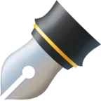 Black Nib Emoji ✒ image - Facebook Meta style