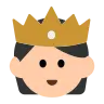 Person With Crown: Light Skin Tone Emoji 🫅🏻 image - Tossface style