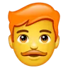 Man: Red Hair Emoji 👨‍🦰 image - WhatsApp style