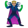 Man Supervillain: Medium-Light Skin Tone Emoji 🦹🏼‍♂️ image - Google Noto Color style