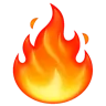 ไฟ Emoji 🔥 image - WhatsApp style