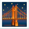 Emoji Ponte di notte 🌉 image - Apple style
