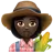 Woman Farmer: Dark Skin Tone
