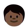 Child: Dark Skin Tone Emoji 🧒🏿 image - Twitter / X (Twemoji) style
