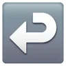 Emoji Freccia a sinistra con gancio ↩ image - Samsung style