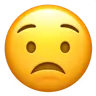Besorgtes Gesicht Emoji 😟 image - Apple style
