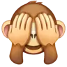 See-No-Evil Monkey Emoji 🙈 image - WhatsApp style