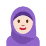 Woman With Headscarf: Light Skin Tone Emoji 🧕🏻 image - Twitter / X (Twemoji) style