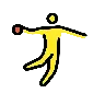 Man Playing Handball Emoji 🤾‍♂️ image - OpenMoji style