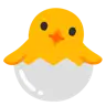 Poussin à l’éclosion Emoji 🐣 image - Google Noto Color style