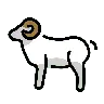 Bélier Emoji 🐏 image - OpenMoji style