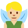 Man Fairy: Medium-Light Skin Tone Emoji 🧚🏼‍♂️ image - Twitter / X (Twemoji) style