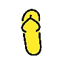 끈 샌들 Emoji 🩴 image - OpenMoji style