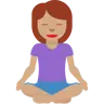 Woman In Lotus Position: Medium Skin Tone Emoji 🧘🏽‍♀️ image - Twitter / X (Twemoji) style