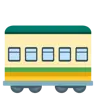 Emoji Carrozza ferroviaria 🚃 image - Google Noto Color style