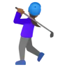 Woman Golfing: Medium-Dark Skin Tone Emoji 🏌🏾‍♀️ image - Google Noto Color style
