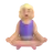 Woman In Lotus Position: Medium-Light Skin Tone
