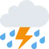 Donnerwolke und Regen Emoji ⛈ image - Twitter / X (Twemoji) style