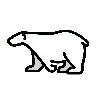 Polar Bear Emoji 🐻‍❄️ image - OpenMoji style