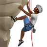 Person Climbing: Medium-Dark Skin Tone Emoji 🧗🏾 image - Apple style