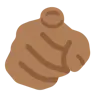 Index Pointing At The Viewer: Medium-Dark Skin Tone Emoji 🫵🏾 image - Twitter / X (Twemoji) style